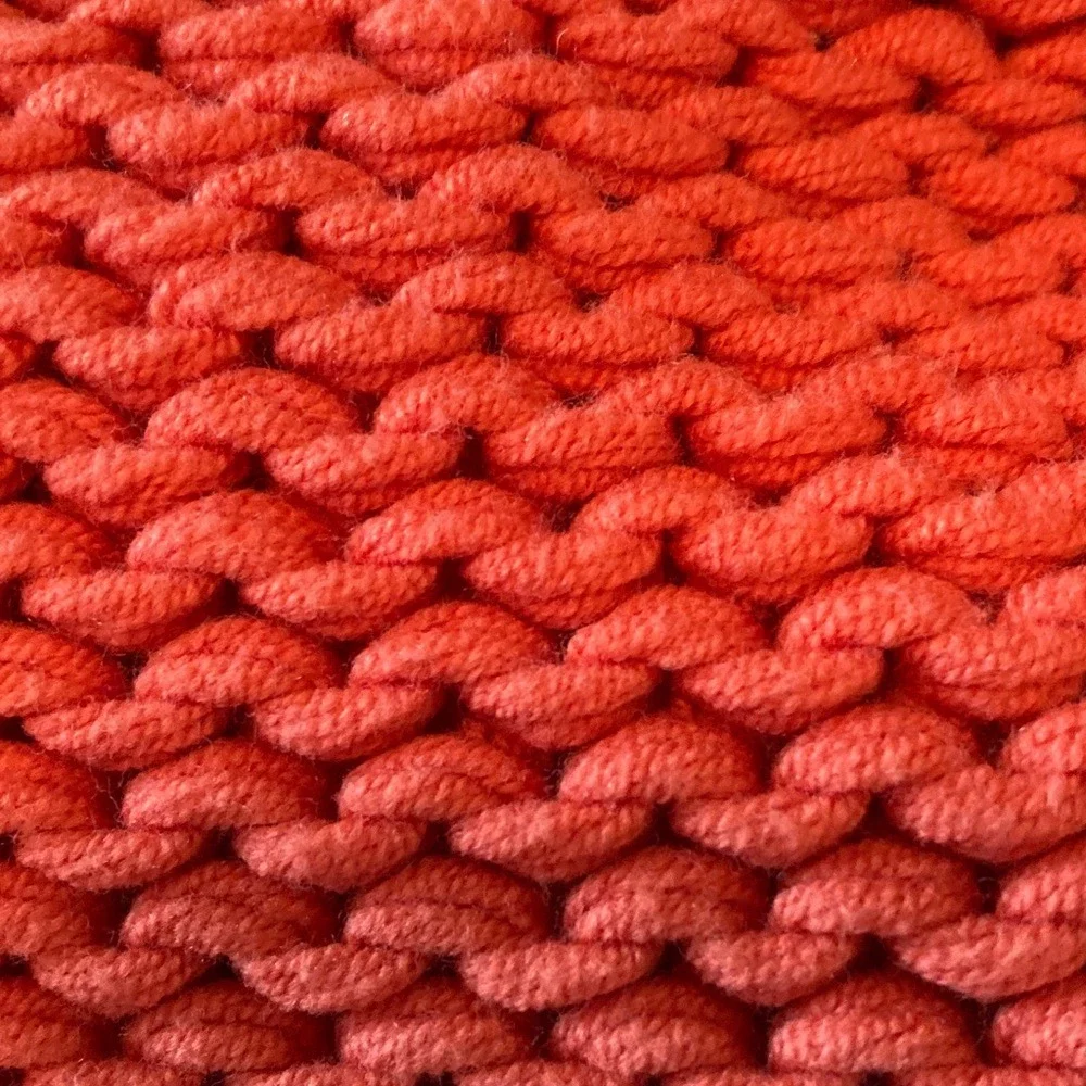 J Crew Women's Orange High Neck‎ Knit Sweater Size XS Long Sleeve Fitted